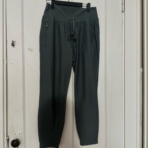 Dark Green Drawstring Pants